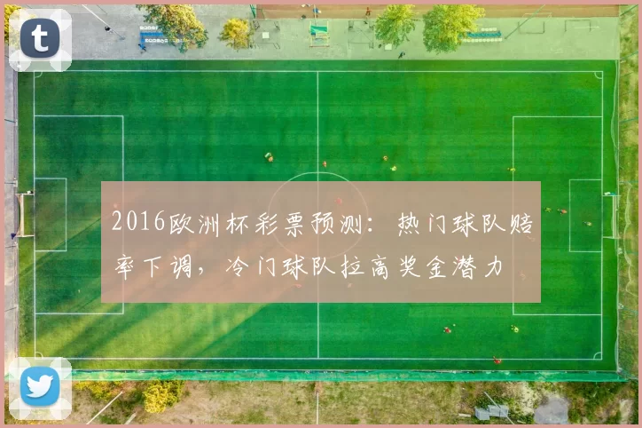 2016欧洲杯彩票预测:热门球队赔率下调,冷门球队拉高奖金潜力